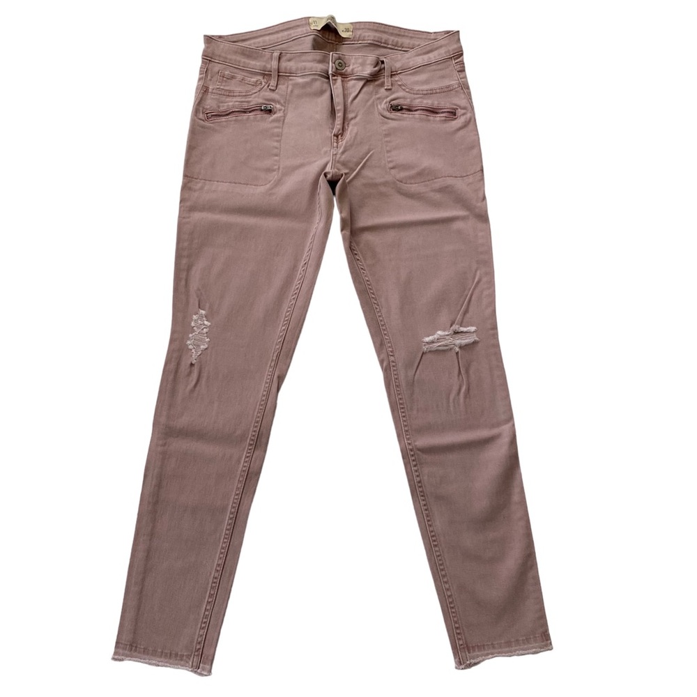 Hollister Super Skinny Distressed Raw Hem Jeans Size 30